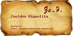 Zsoldos Hippolita névjegykártya